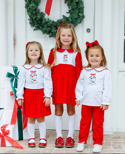 JB O Christmas Tree Bloomer Pants Set