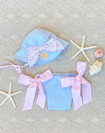 TBBC Beverly Bow Bloomer BH Blue / PBP Broadcloth