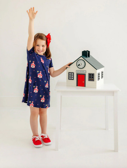 TBBC Polly Play Dress SS Happy Little School House
