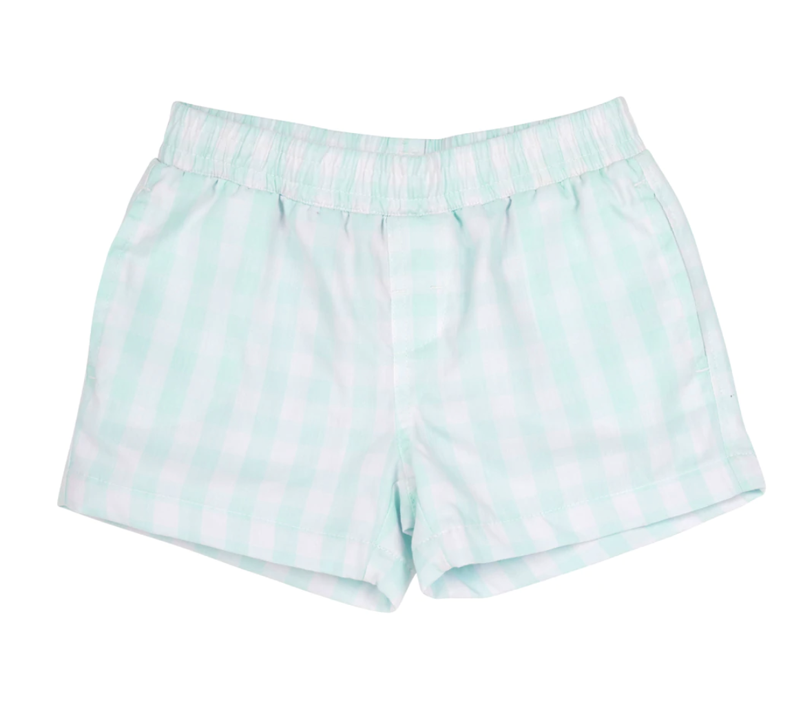 TBBC Sheffield Shorts Sea Island Seafoam Check