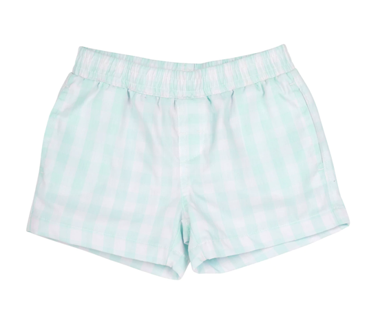 TBBC Sheffield Shorts Sea Island Seafoam Check
