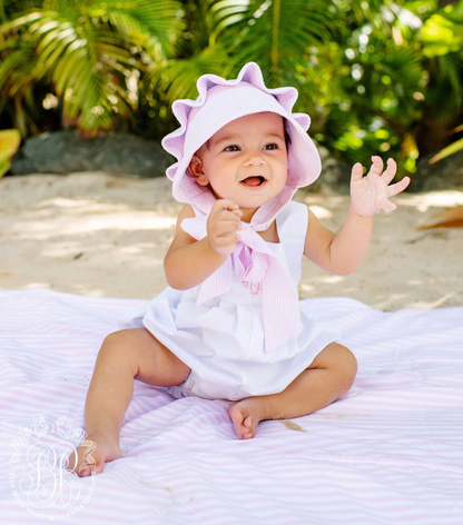 TBBC Beaufort Bonnet Pink Savannah Seersucker