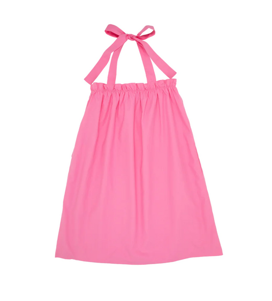 TBBC Libby Bess Halter Dress Hamptons Hot Pink