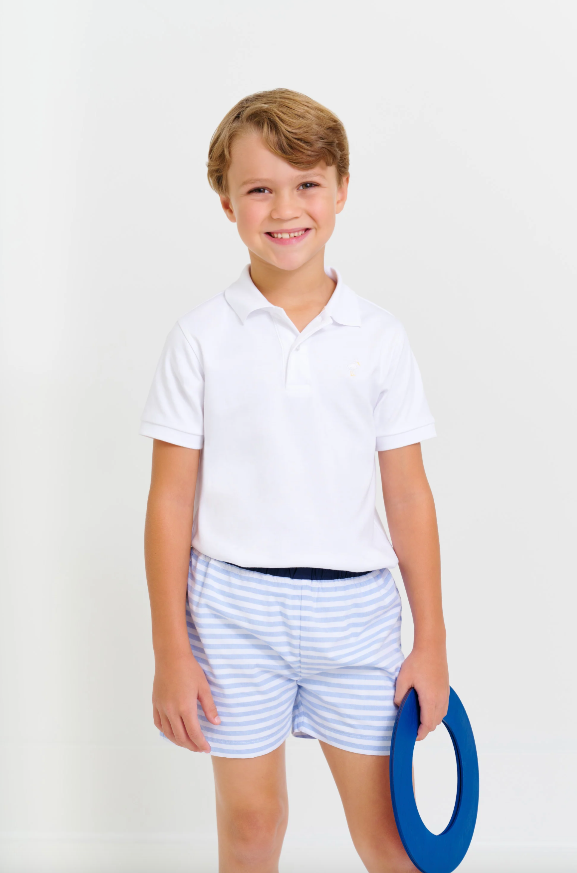 TBBC Shelton Shorts Park City Periwinkle Stripe with Navy