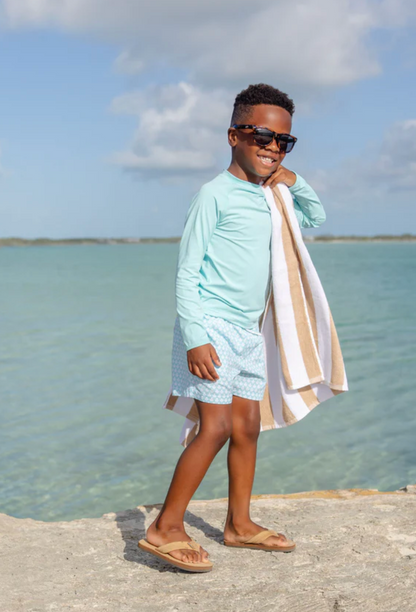 TBBC Tortola Swim Trunks Catamaran Cane / Grace Bay Green