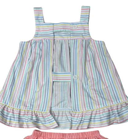 WBK Pastel Penny Stripe Breezy Bloomer Set