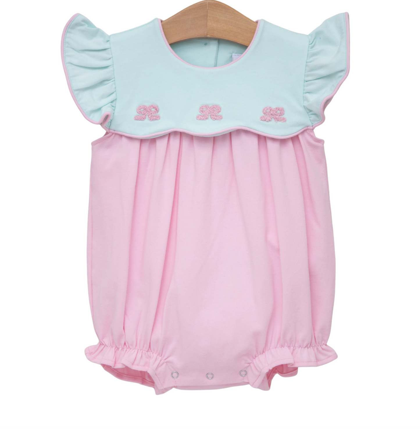 JB French Knot Bow Scallop Bubble