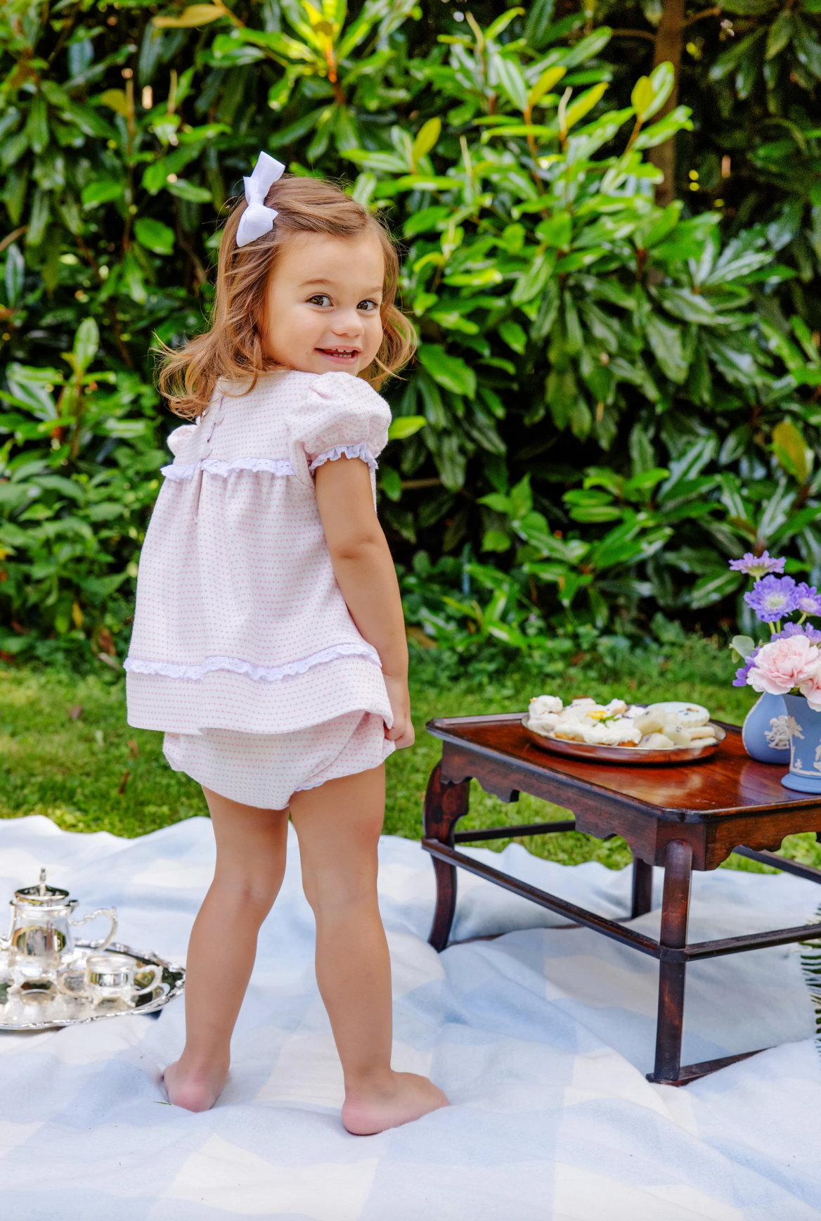 TBBC Flossy Frock Set Darien Dot (Textured Knit)