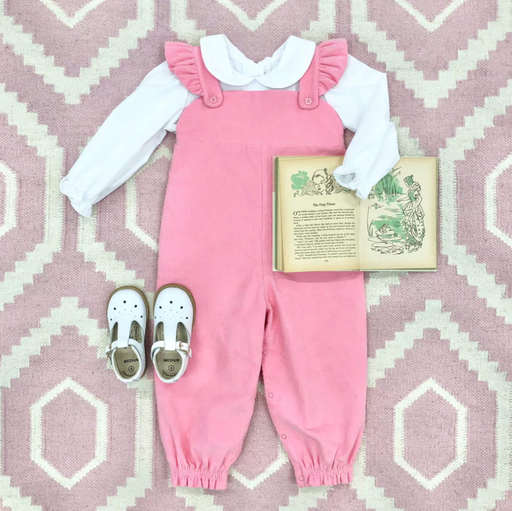 TBBC LS Maudes Peter Pan Collar Shirt/Onesie Broadcloth White