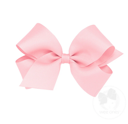 Medium Classic Grosgrain Hair Bow (Plain Wrap)- Wee Ones