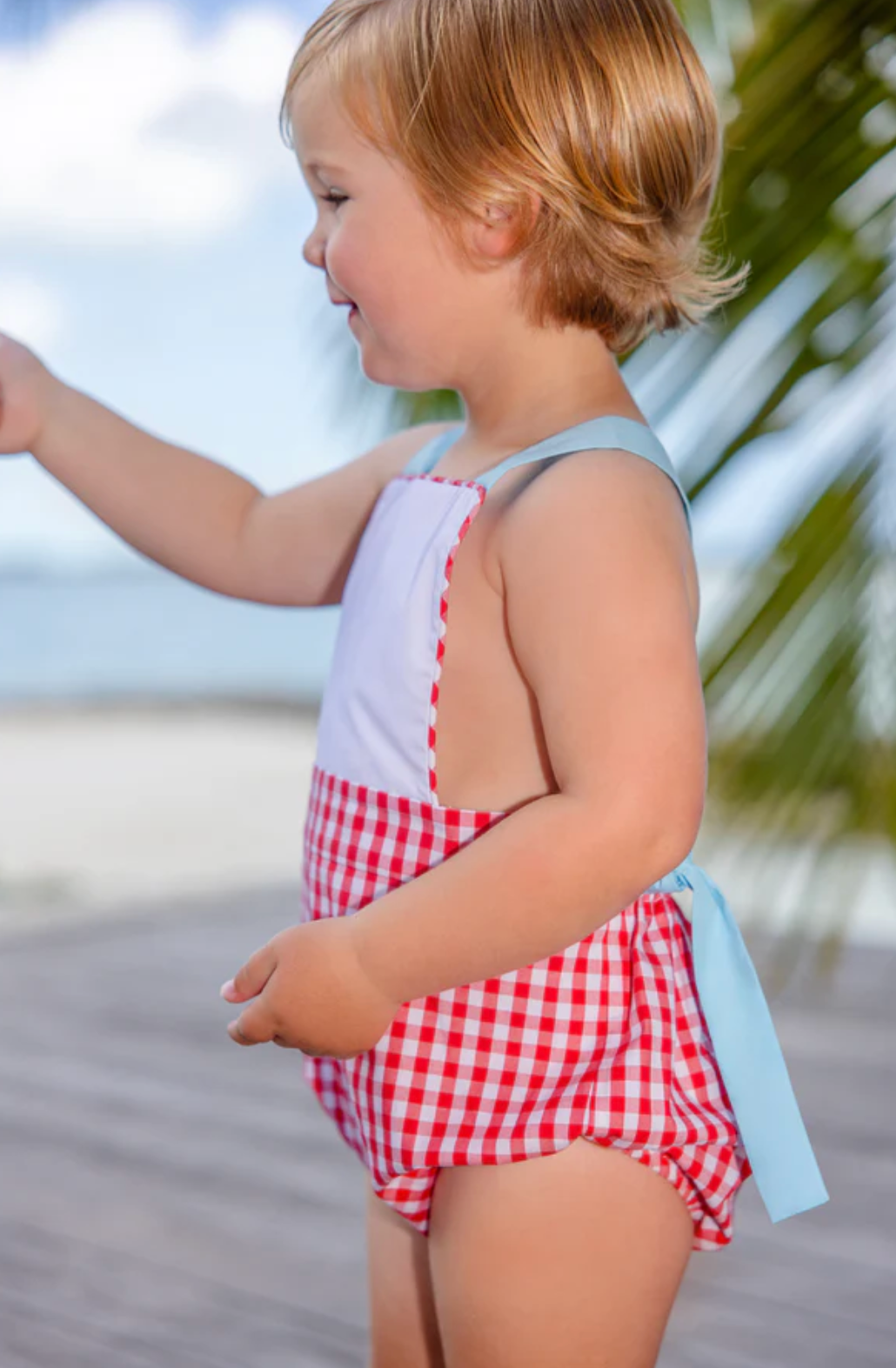 TBBC Sayre Sunsuit Richmond Red Gingham