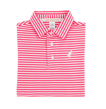 TBBC Prim & Proper Polo SS Palm Springs Punch Stripe/Multicolor -Pima
