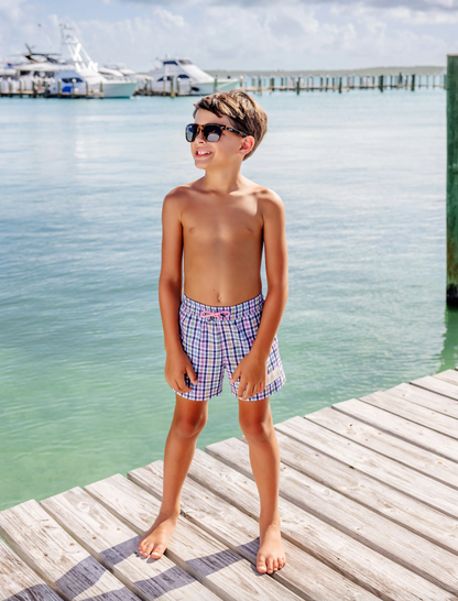 TBBC Tortola Swim Trunks Pier Pointe Plaid