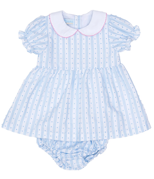 Ella Blue Stripe Breeze Bloomer Set