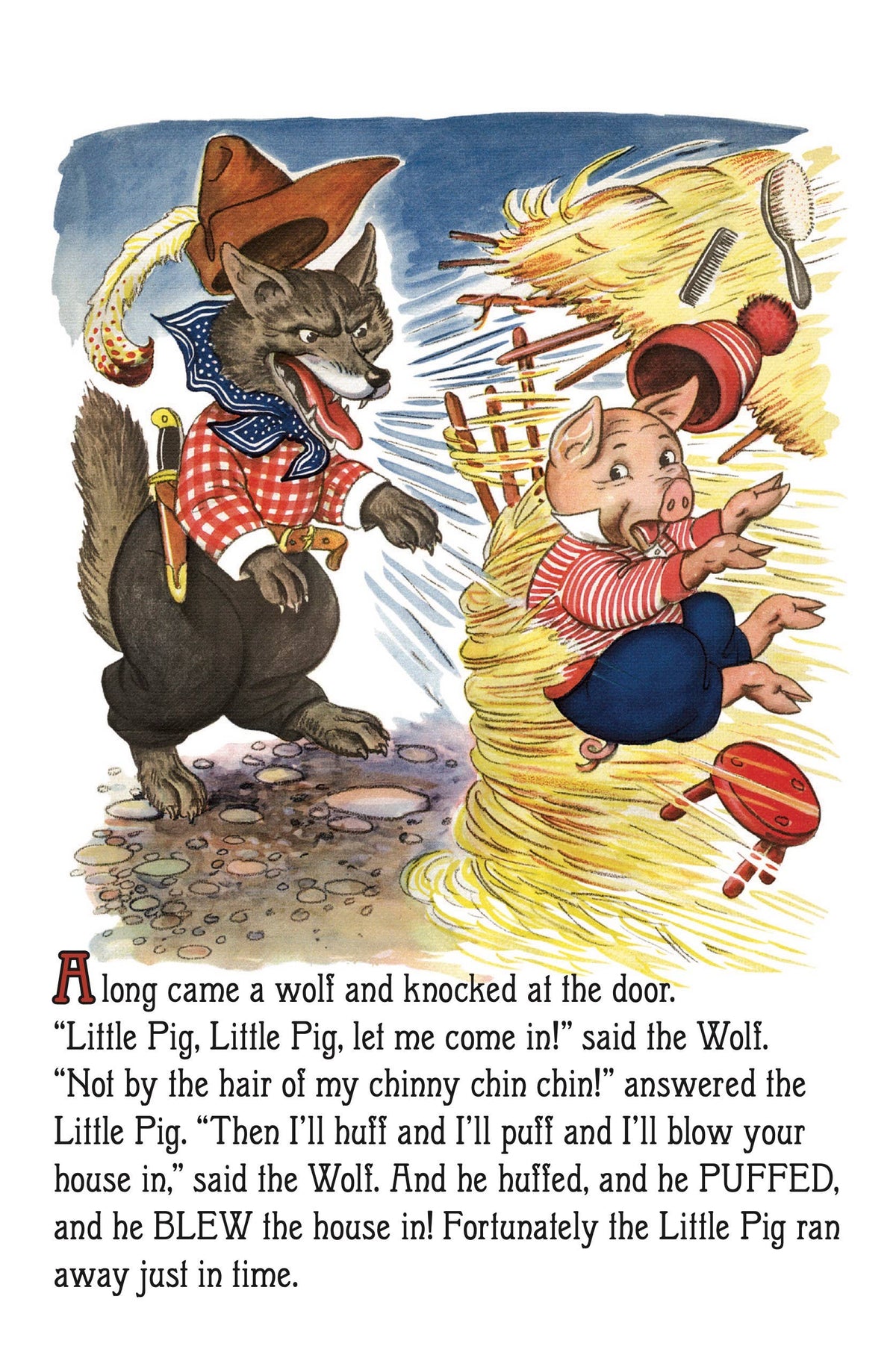 The Three Little Pigs -Children's Board Book - Vintage
