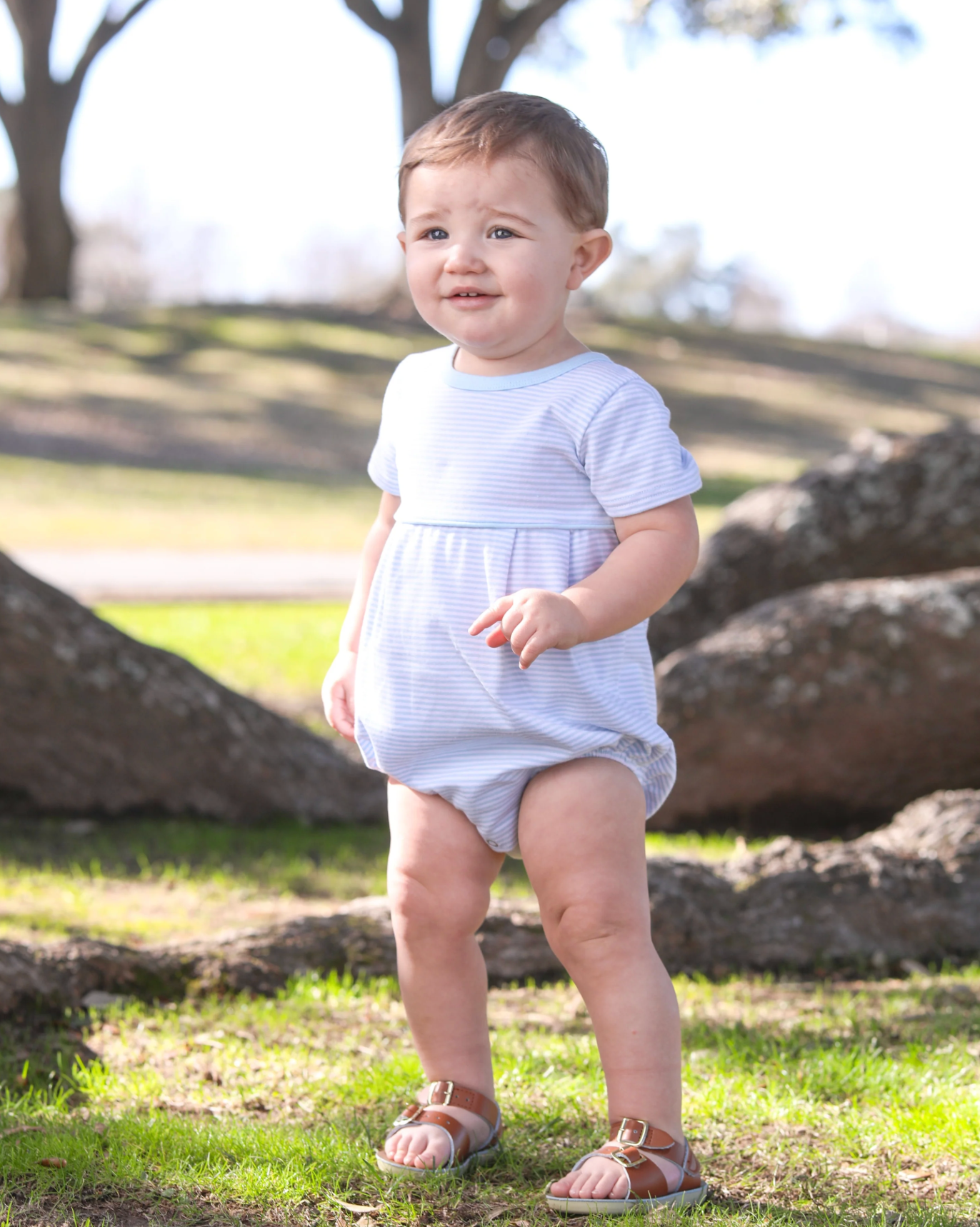 JB Lucas Bubble - Light Blue Stripe