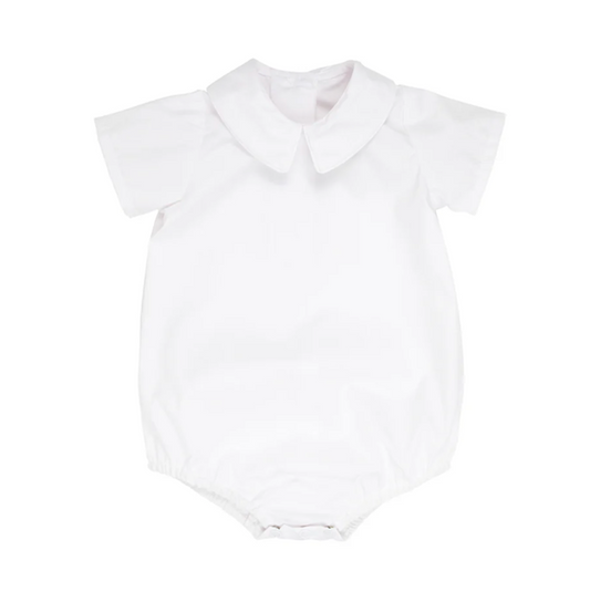 TBBC Peter Pan Onesie/Shirt White Woven Short Sleeve