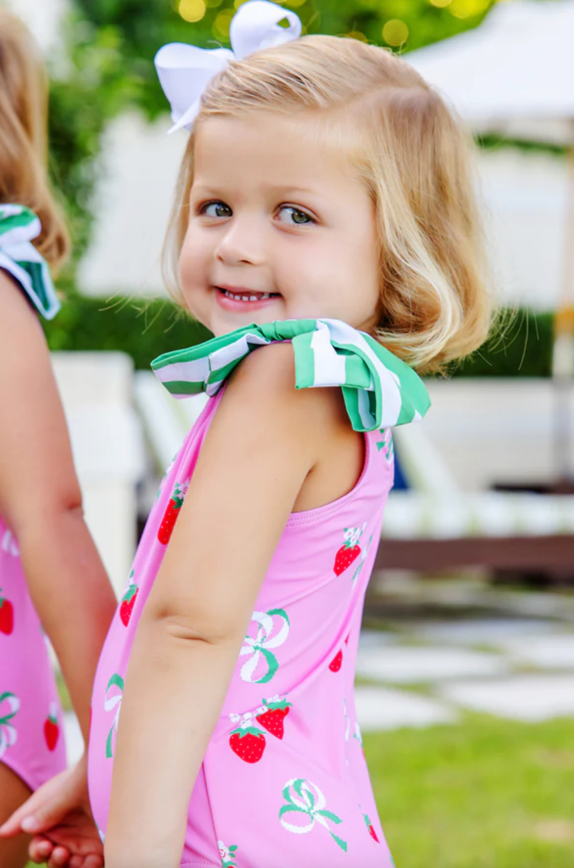 TBBC Brookhaven Bow Bathing Suit Bow & Berry Pink