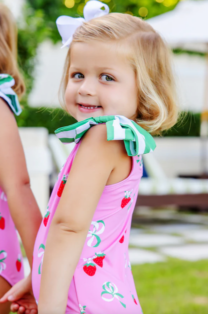TBBC Brookhaven Bow Bathing Suit Bow & Berry Pink