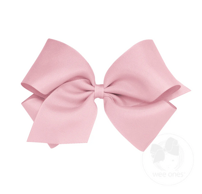 King Classic Grosgrain Hair Bow (Plain Wrap)- Wee Ones