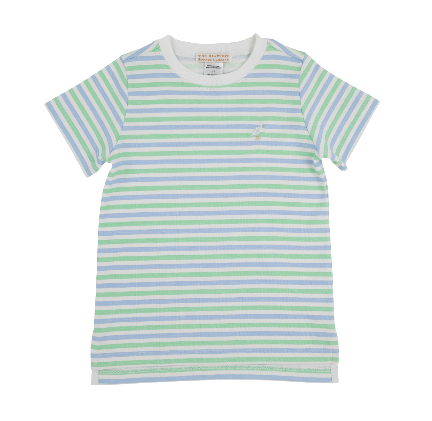 TBBC Carter Crewneck Kennedy Cruise Stripe (Beale St. Blue) w/ Multicolor Stork