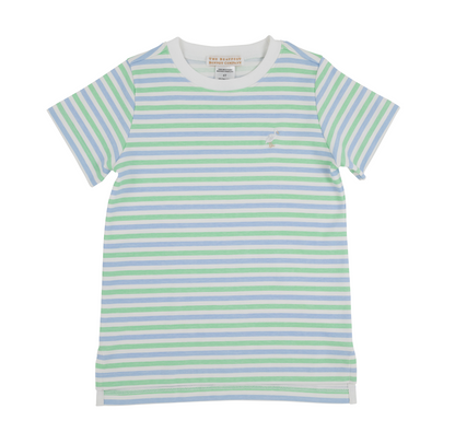 TBBC Carter Crewneck Kennedy Cruise Stripe (Beale St. Blue) w/ Multicolor Stork