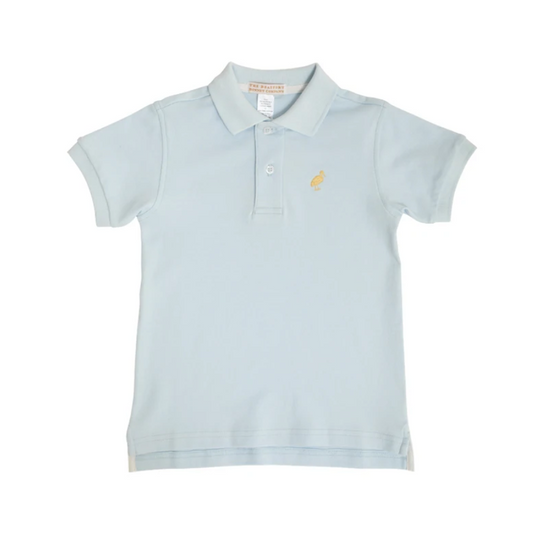 TBBC Prim & Proper Polo SS BuckheadBlu/Bellport Butter Yellow