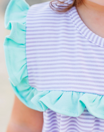 JB Bella Bubble - Lavender Stripe and Mint