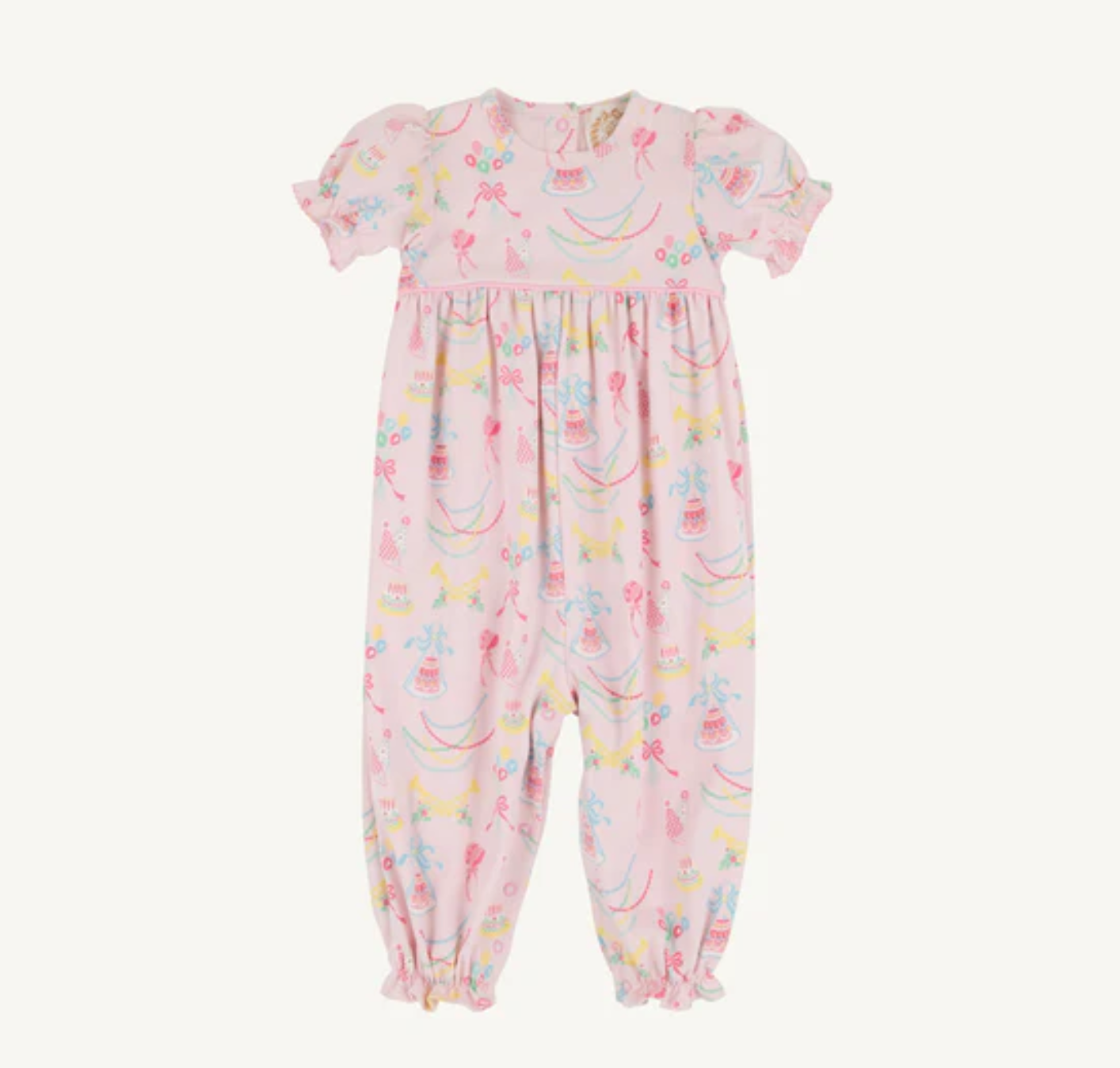 TBBC SS Britt Romper Golden Birthday - Pima