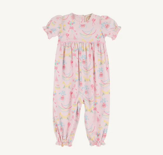 TBBC SS Britt Romper Golden Birthday - Pima