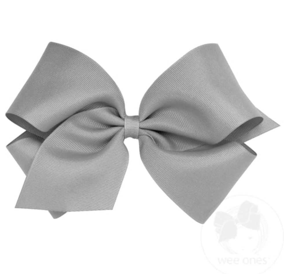 King Classic Grosgrain Hair Bow (Plain Wrap)- Wee Ones