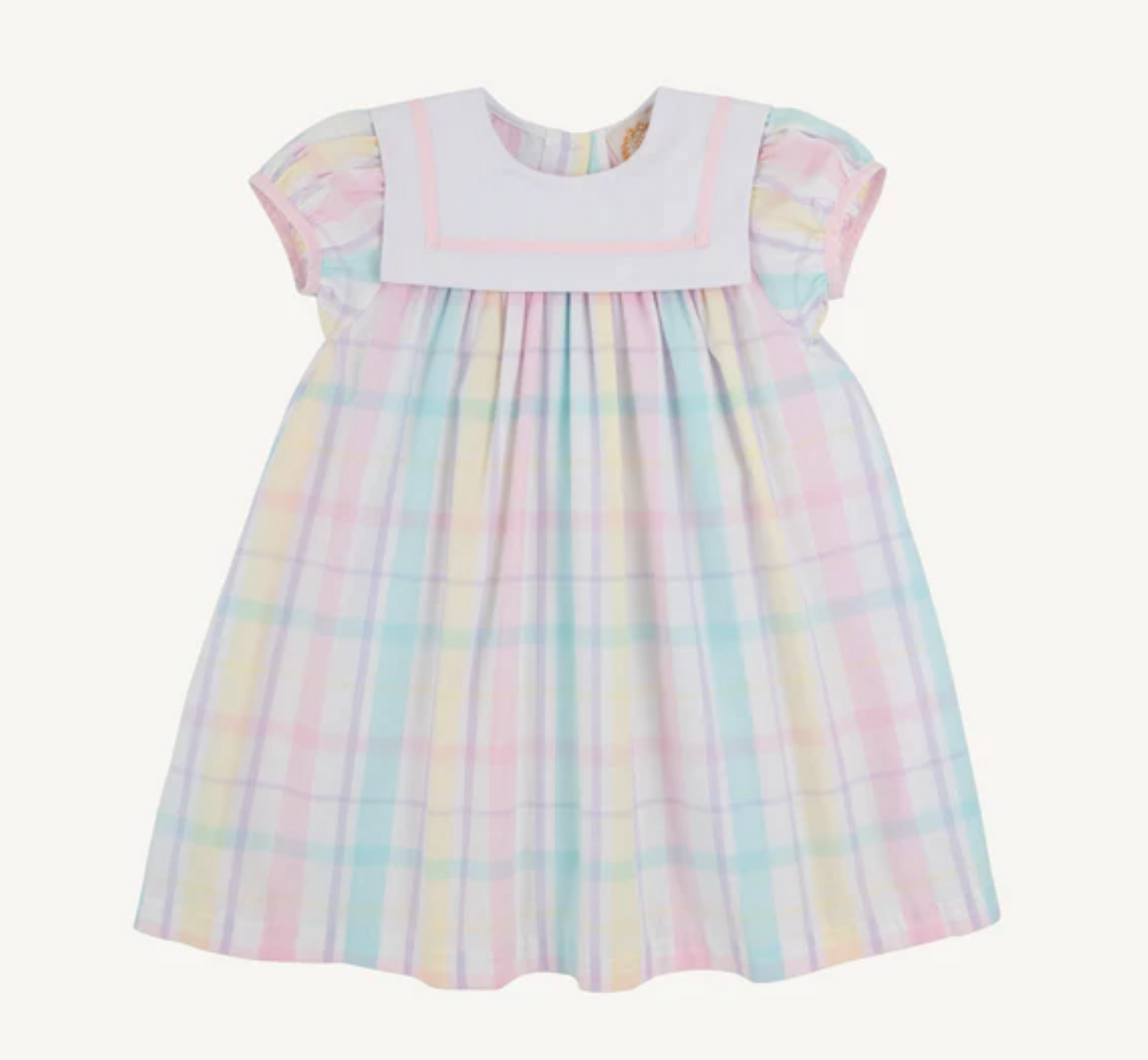 TBBC Stewart's Square Collar Dress Brunch Plate Plaid WAW