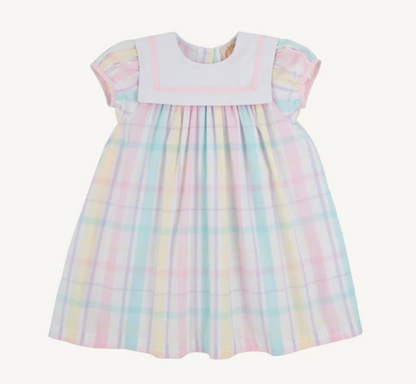 TBBC Stewart's Square Collar Dress Brunch Plate Plaid WAW