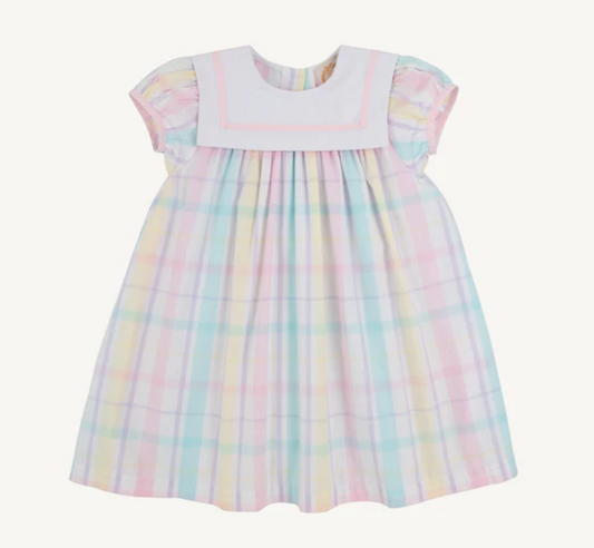 TBBC Stewart's Square Collar Dress Brunch Plate Plaid WAW