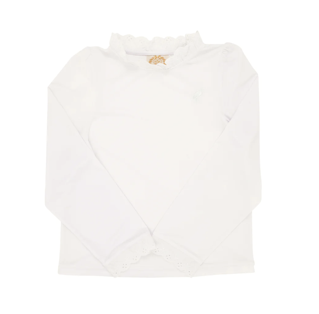 TBBC Winnies Wave Spotter Swim Shirt UPF Worth Ave White