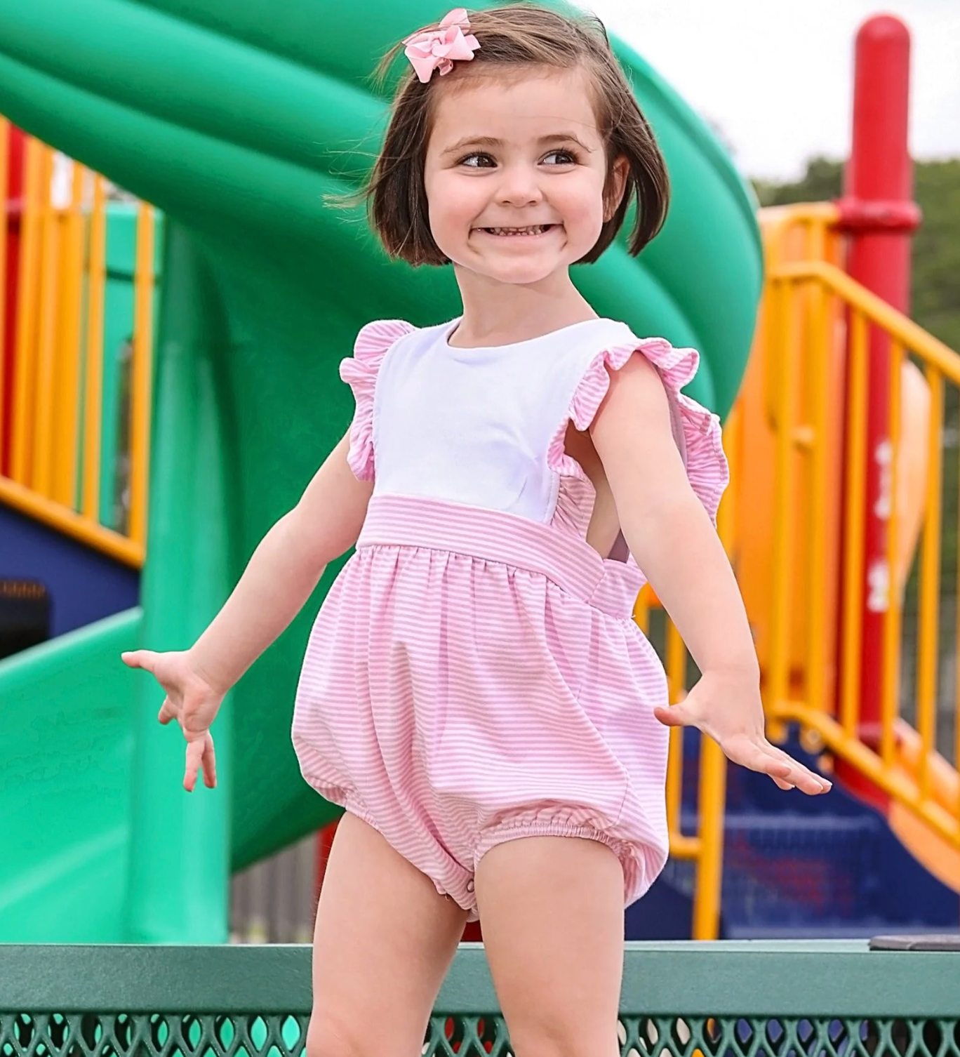 JB Sophia Bubble - Light Pink Stripe