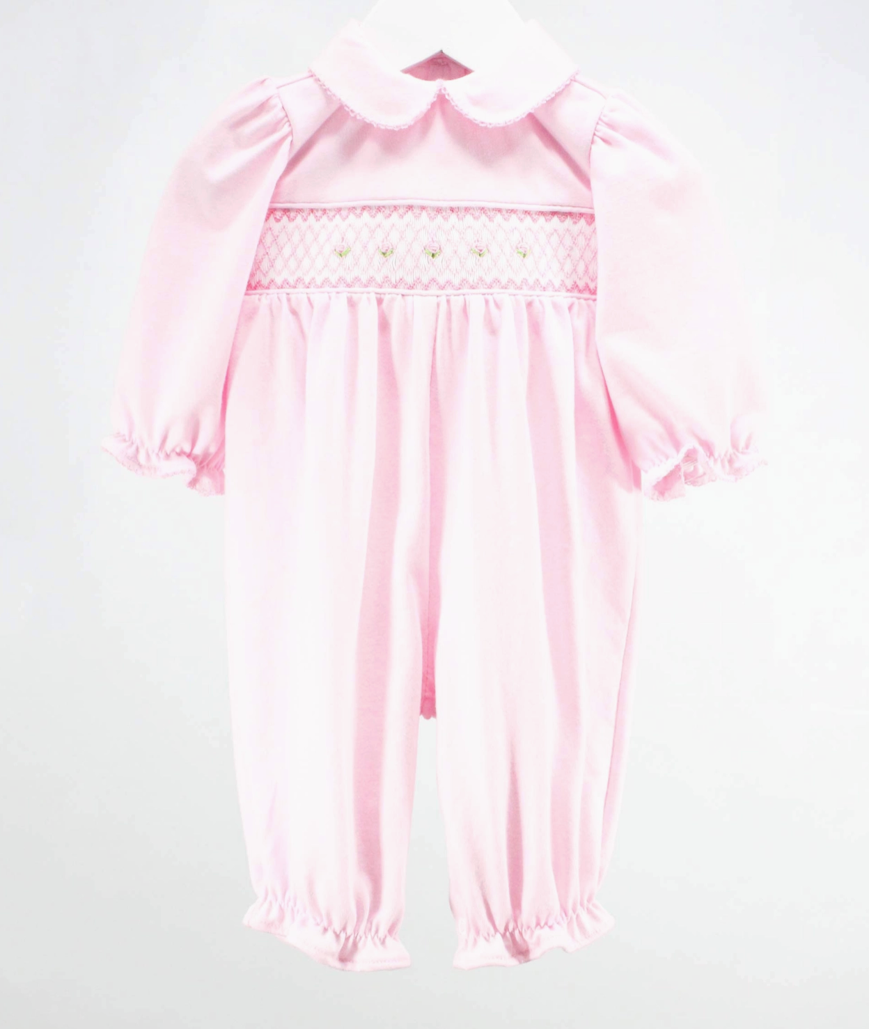 Pink and White Goemetric Claire Romper