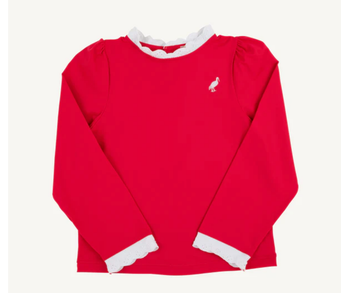 TBBC Winnie's Wave Spotter Shirt Richmond Red UPF Keyhole