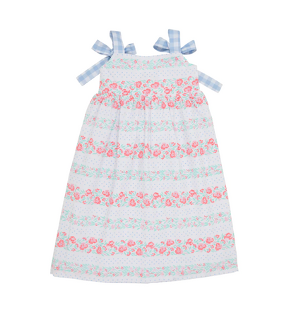 TBBC Macie Midi Dress Gasparilla Garlands/ Beale St. Blue