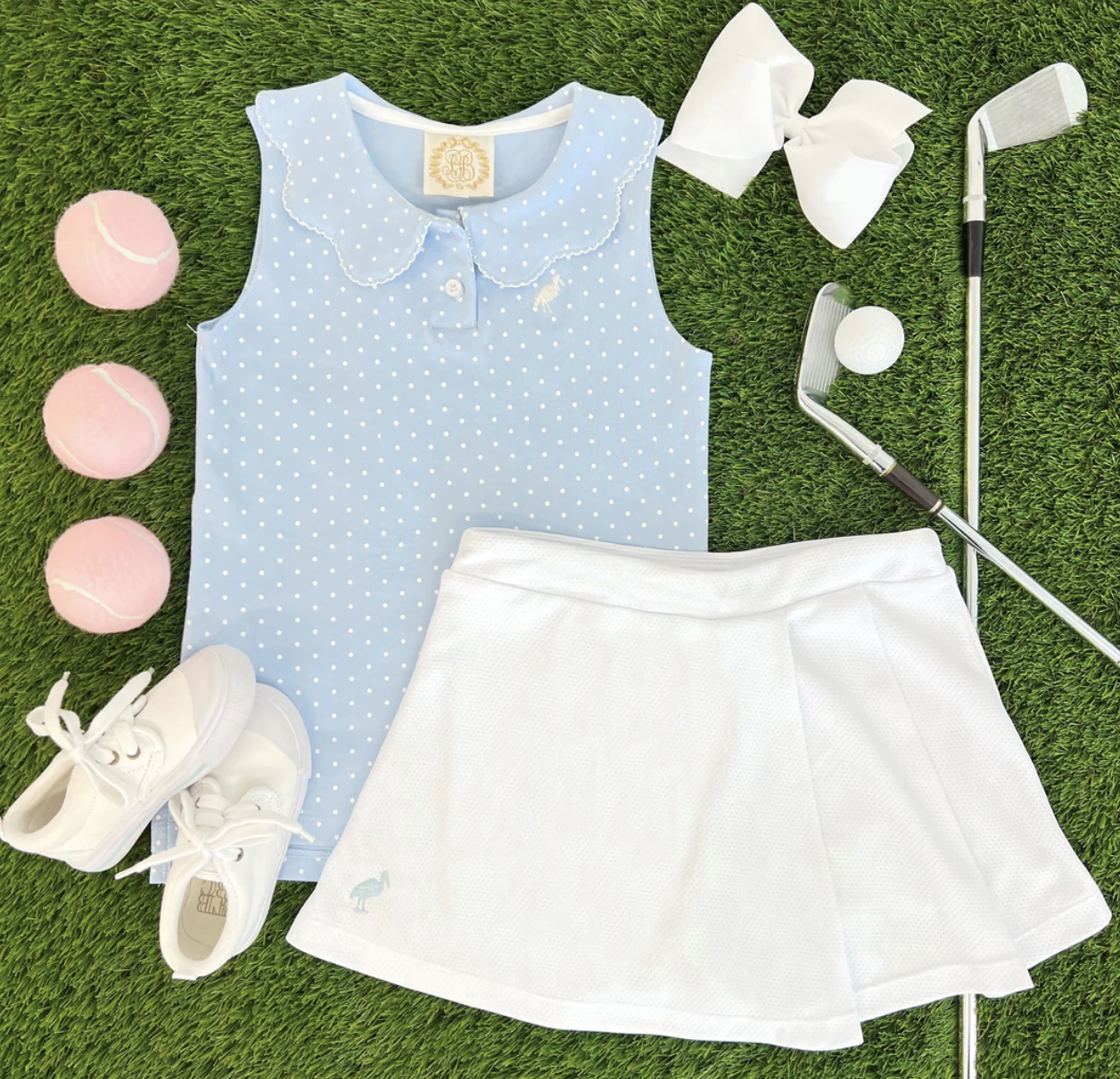 TBBC Sydney Skort- Athletic Worth Ave White