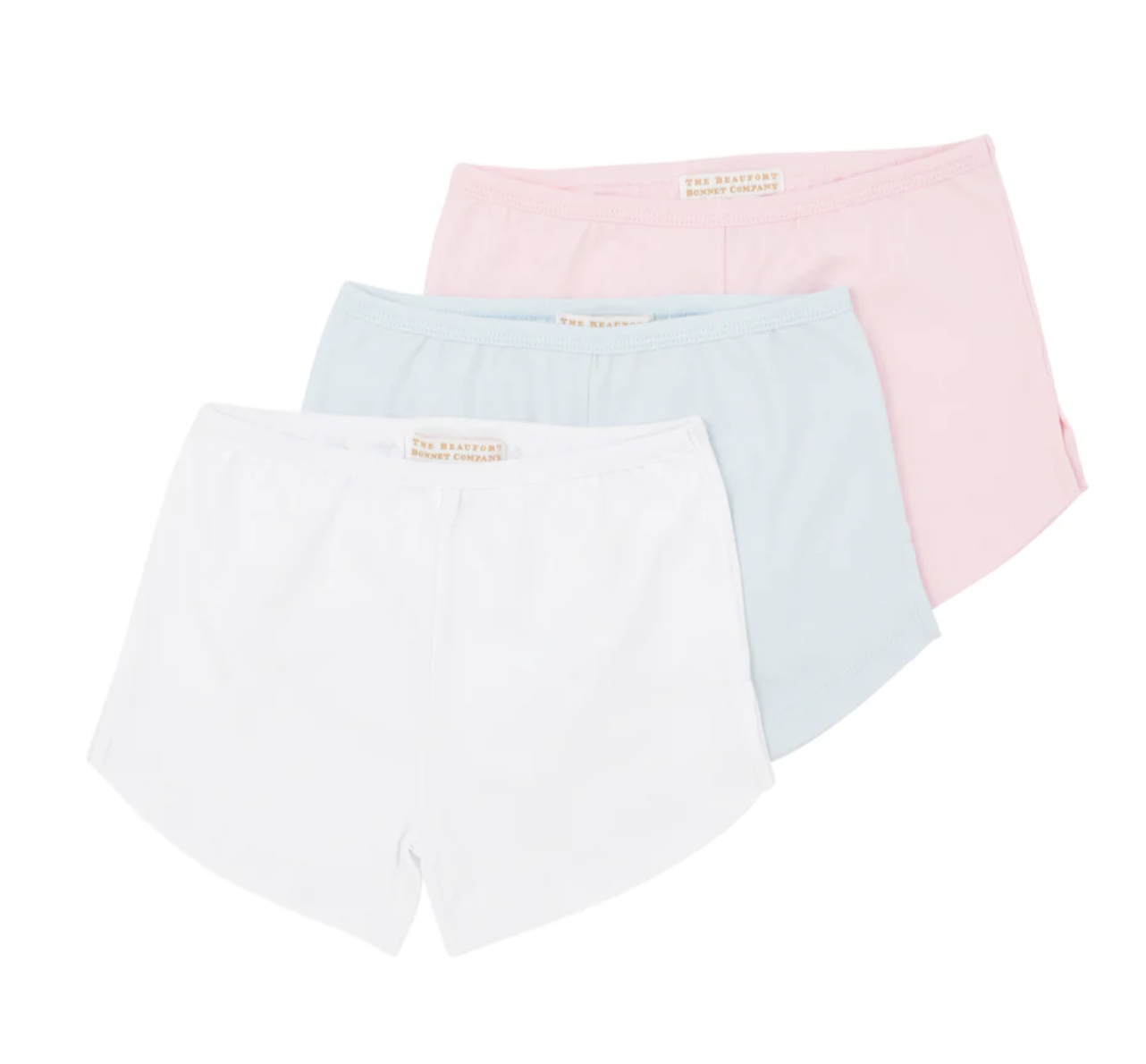 TBBC Itty Bitty Undershorts Set- PalmBeachPink/Buckhead Blue/WorthAveWhite