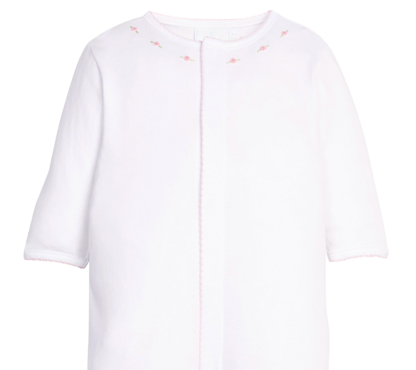 LE Embroidered Footie - Primrose