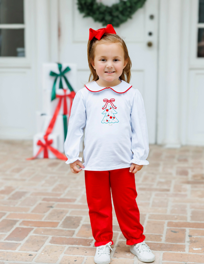 JB O Christmas Tree Bloomer Pants Set