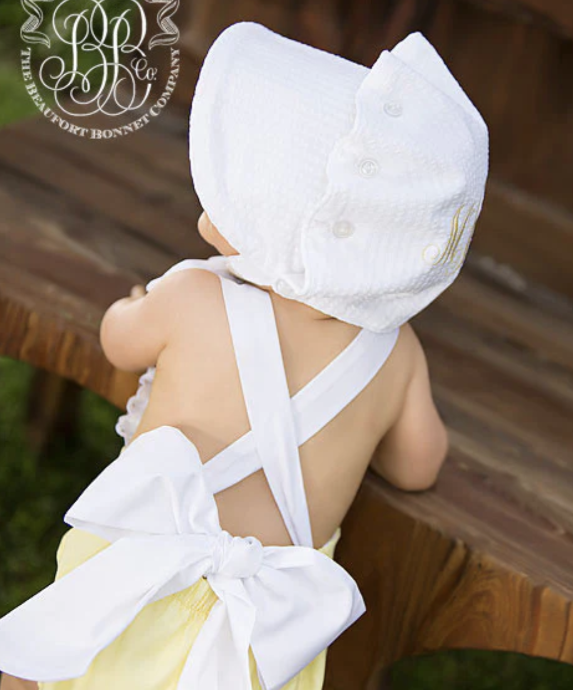 TBBC Beaufort Bonnet Seersucker White Worth Avenue