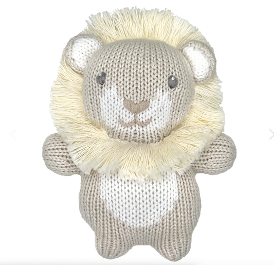 Lion Zubaby Knit Rattle