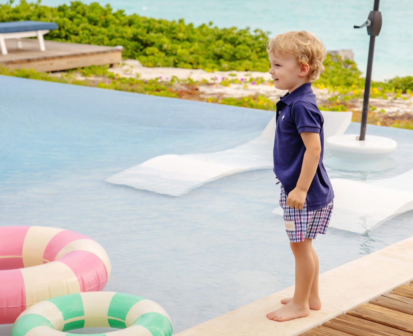 TBBC Tortola Swim Trunks Pier Pointe Plaid