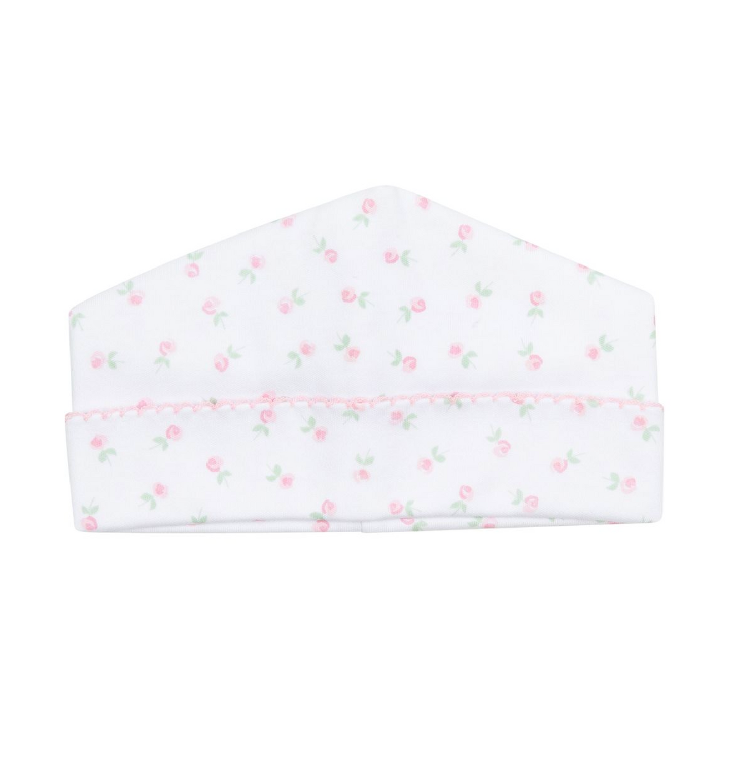 MB Juliette's Classics Print Hat Pink Roses (plain or bow)