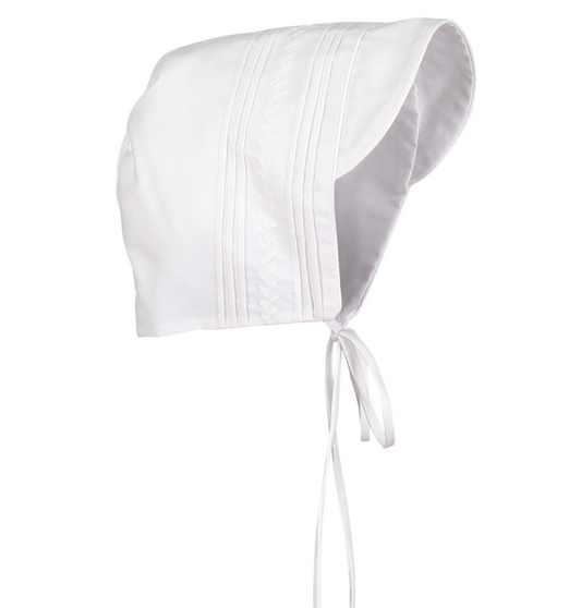 Feltman Brothers Boys White Vintage Bonnet