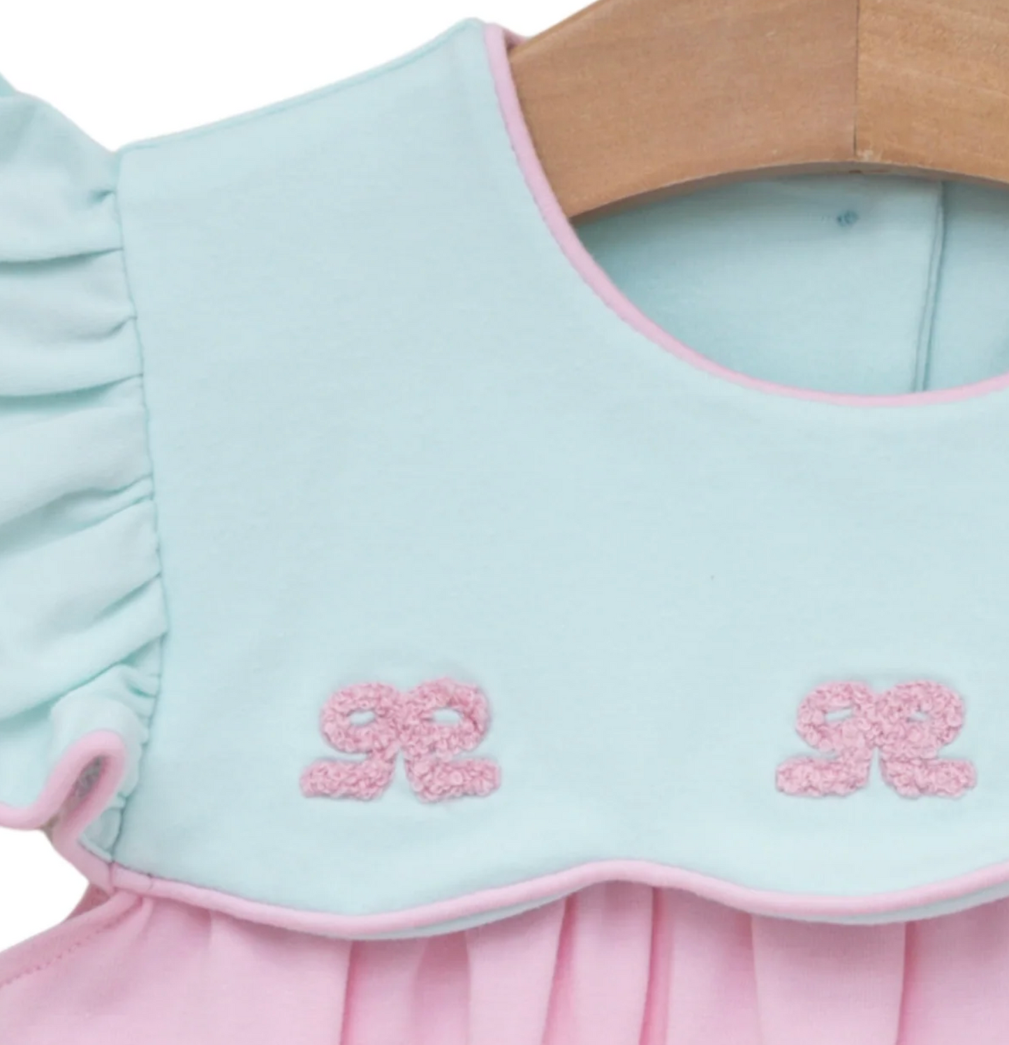 JB French Knot Bow Scallop Bubble