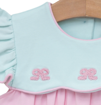 JB French Knot Bow Scallop Bubble